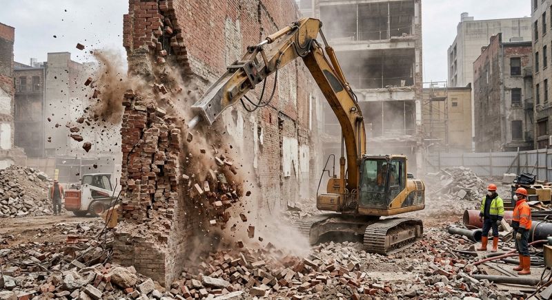 Concrete Wall Demolition in Sacramento, CA