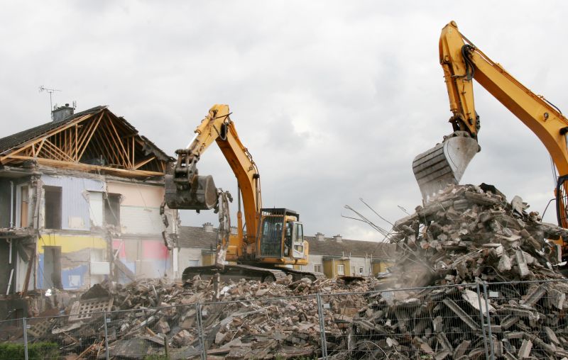 Demolition Machinery in Action